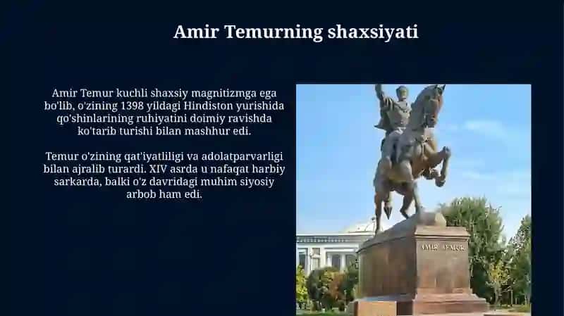 Amir Temur–buyukdavlatarbobi 3