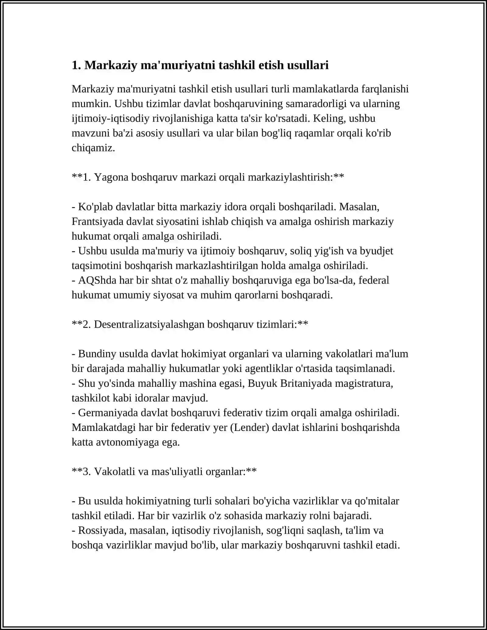 AMIR TEMUR TOMONIDAN DAVLATNI BOSHQARISH UCHUN QURILGAN YOʻLLAR 3