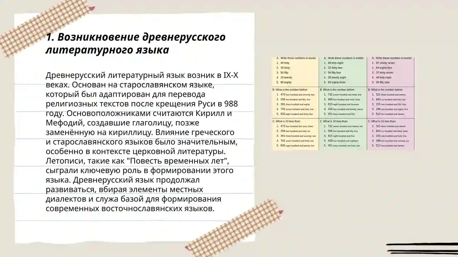 Становление и развитие русского литературного языка 3