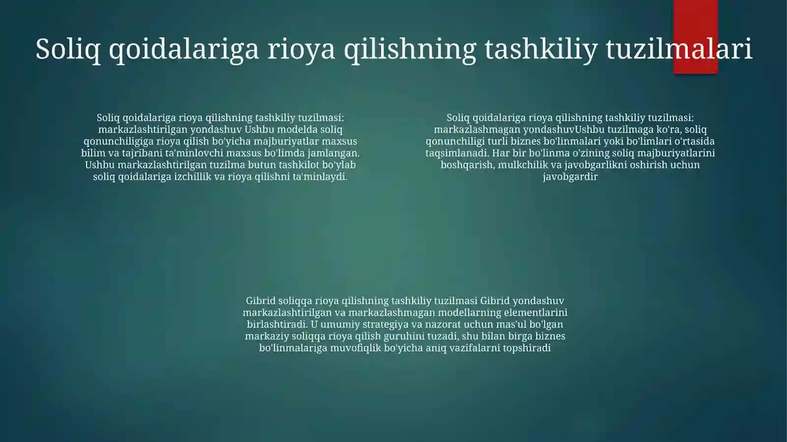 Korporativ Tuzilmalarda Soliq Menejmentini Tashkil Etish 3