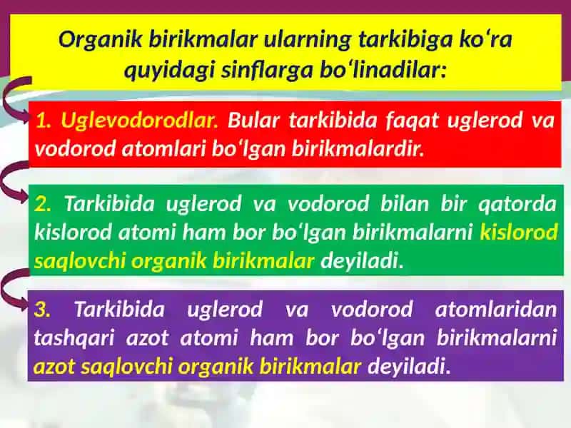 Organik birikmalar inflanishi 3