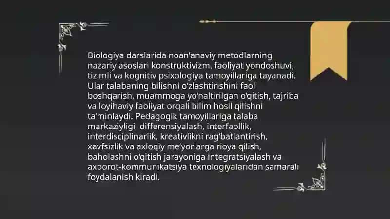 Biologiya darslarida noanʼanaviy metodlarni qoʻllash metodikasi 3
