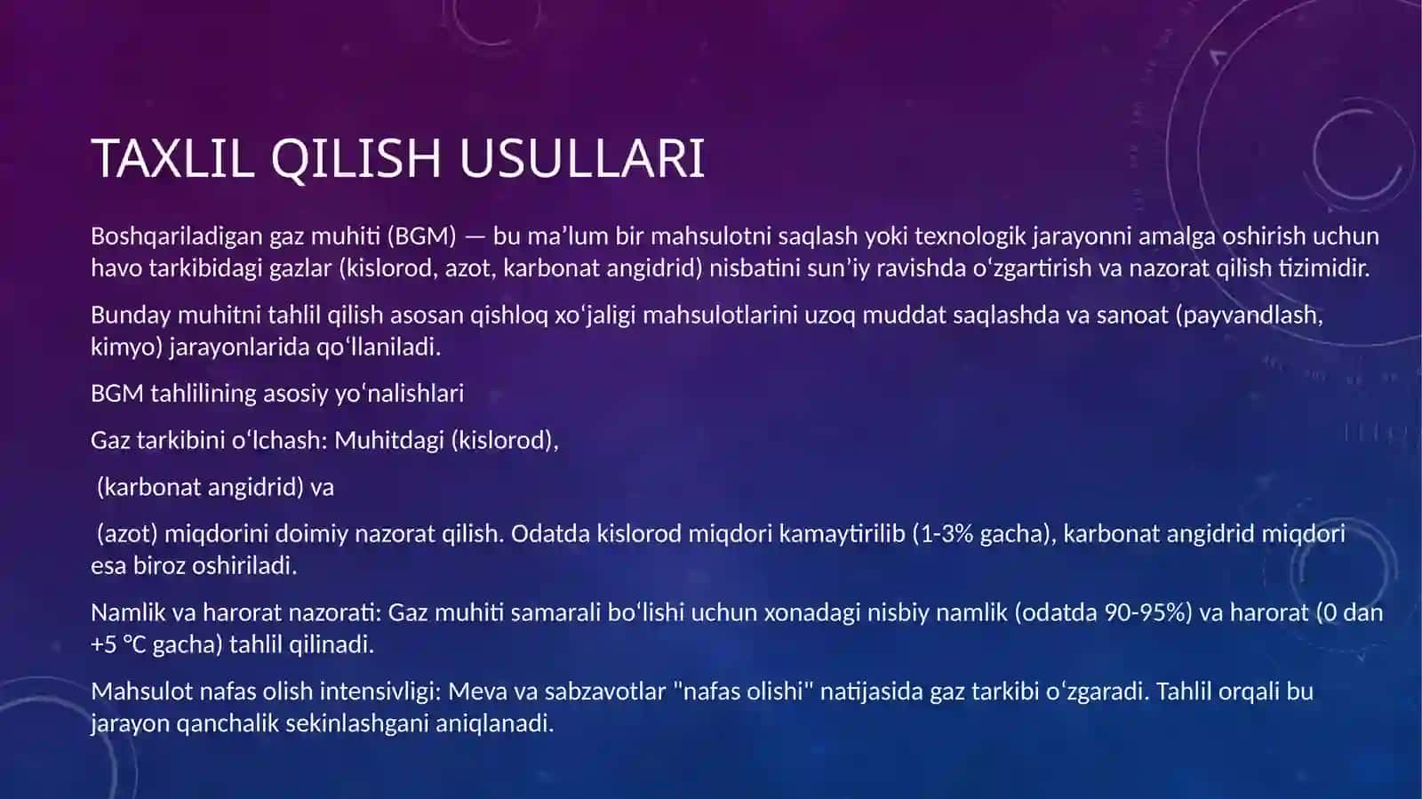 boshqariladigan gaz muhitini taxlil qilish 3