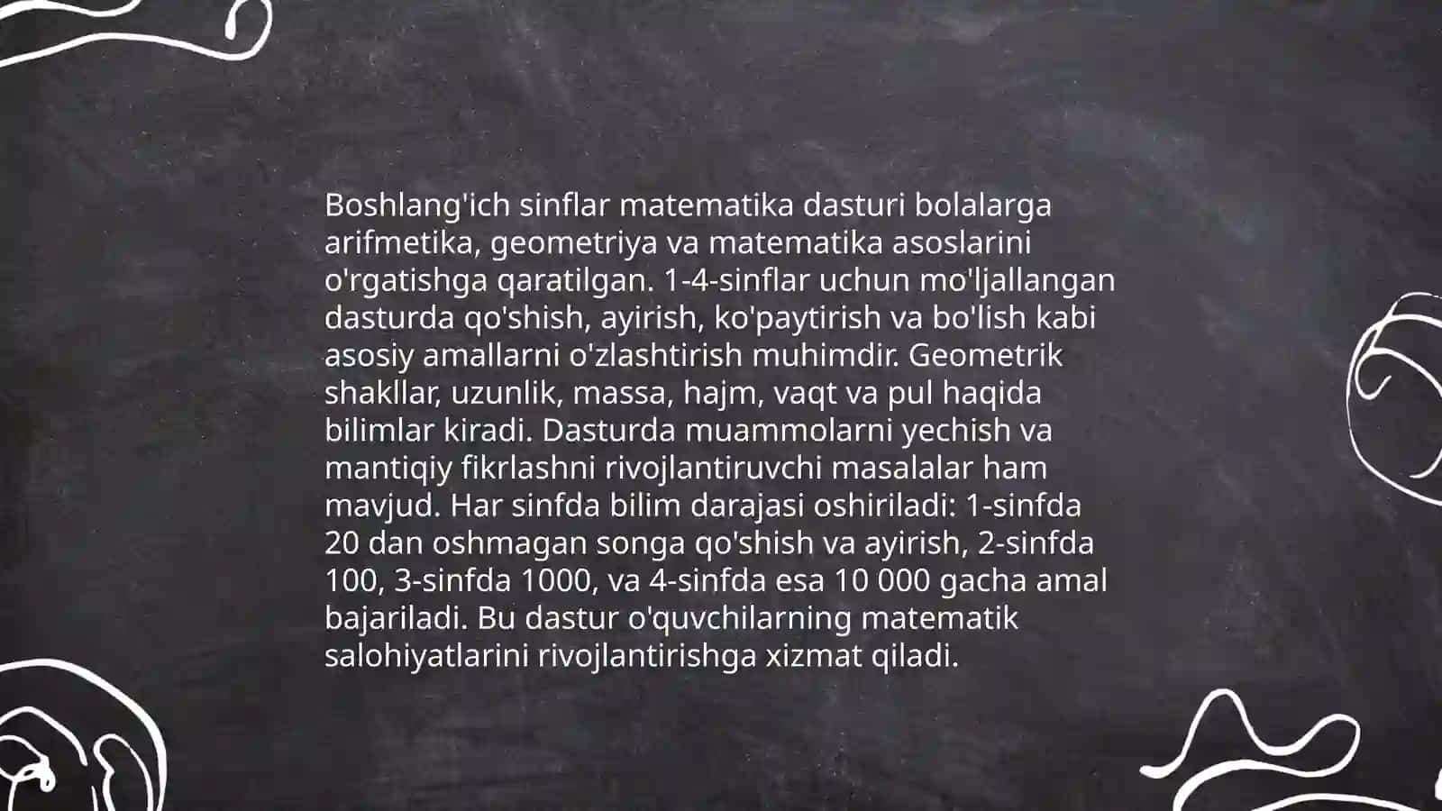 Boshlang'ich sinflarda asosiy miqdorlar va ularni orgatish metodikasi 3
