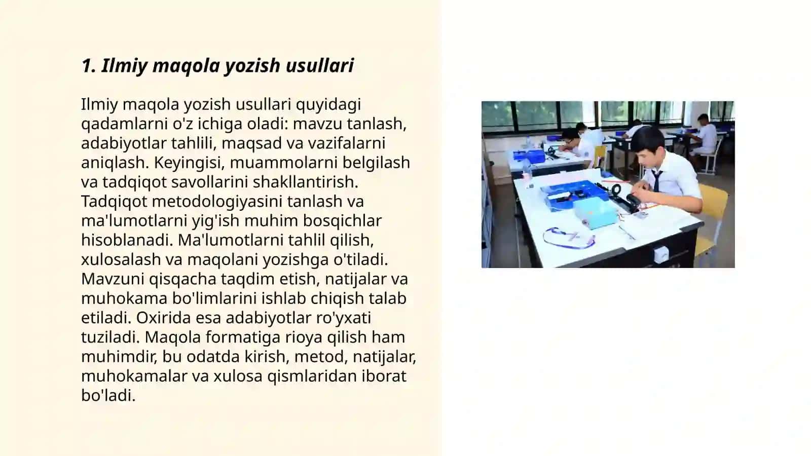 Ilmiy Maqola Yozish Usullari 3