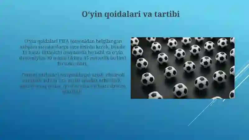 Futbol boʻyicha musobaqalar tashkil qilish 3