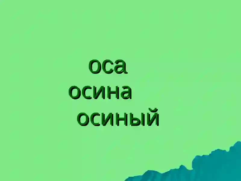 Однокоренные слова 3