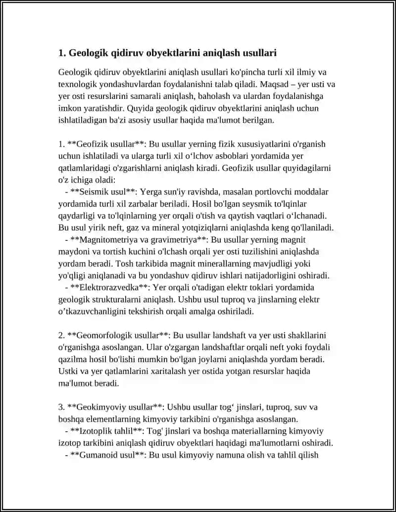 GEOLOGIK QIDIRUV KUZATISH OB'EKTLARINI BOG'LASH USULLARI 3