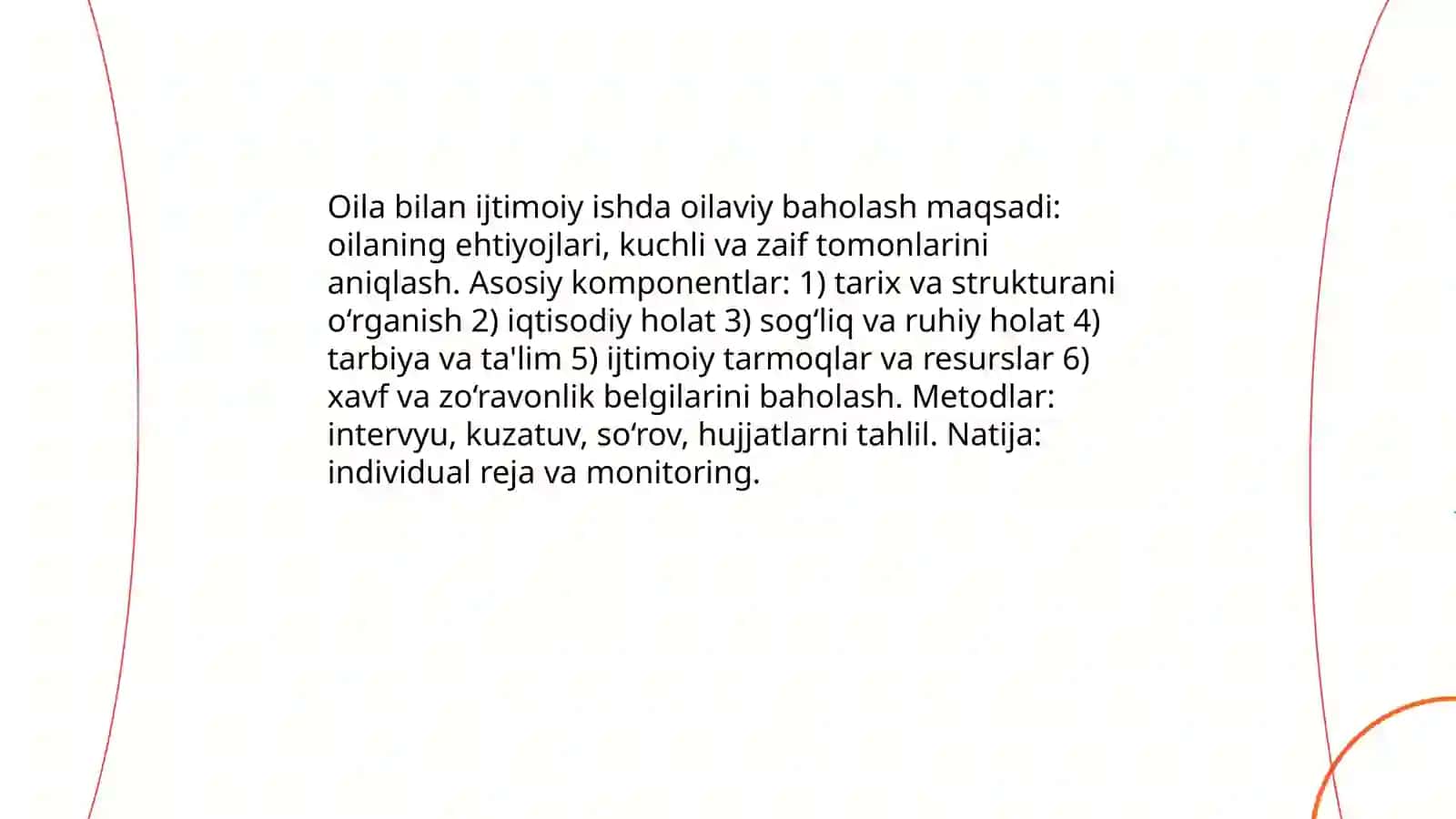 Oila bilan ijtimoiy ish olib borish 3