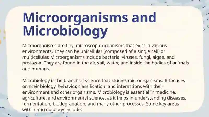 Microorganismis and Microbiologiy 3