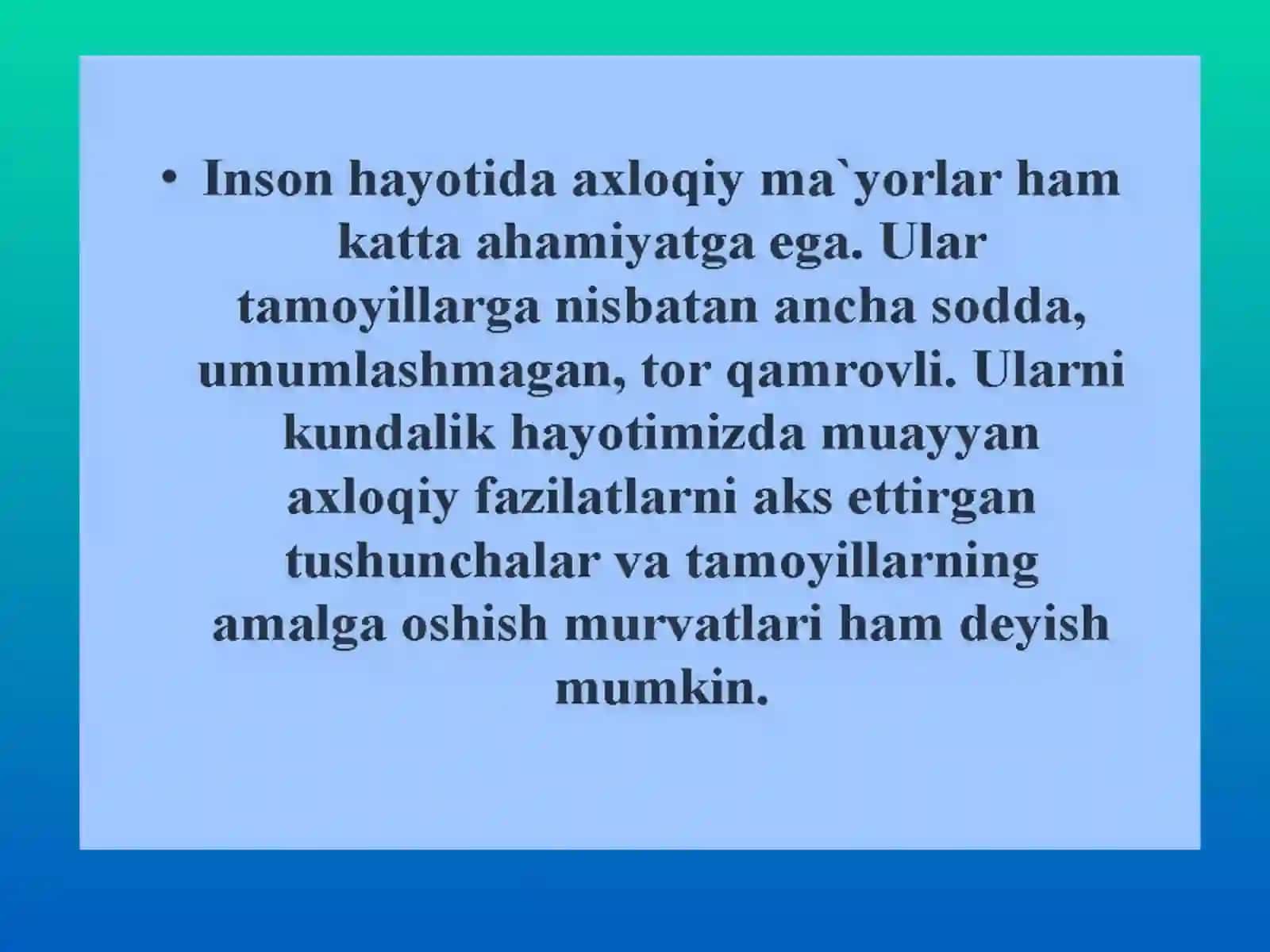 12-mavzu: Etikafanining predmeti, asosiy muammolari va kasbiy aхloq 3