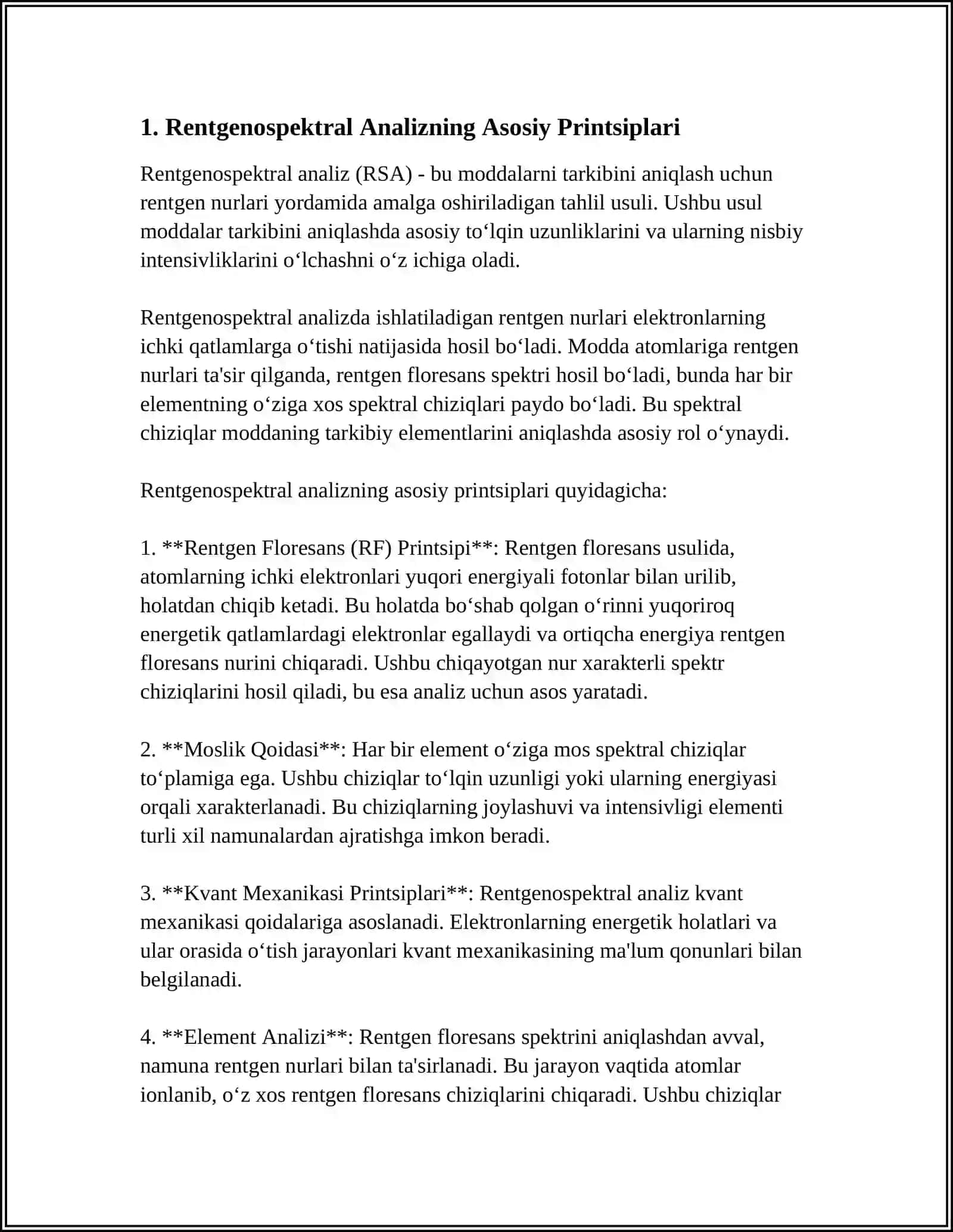 RENTGENOSPEKTRAL USULLAR. LYUMINESCENT TAHLIL 3