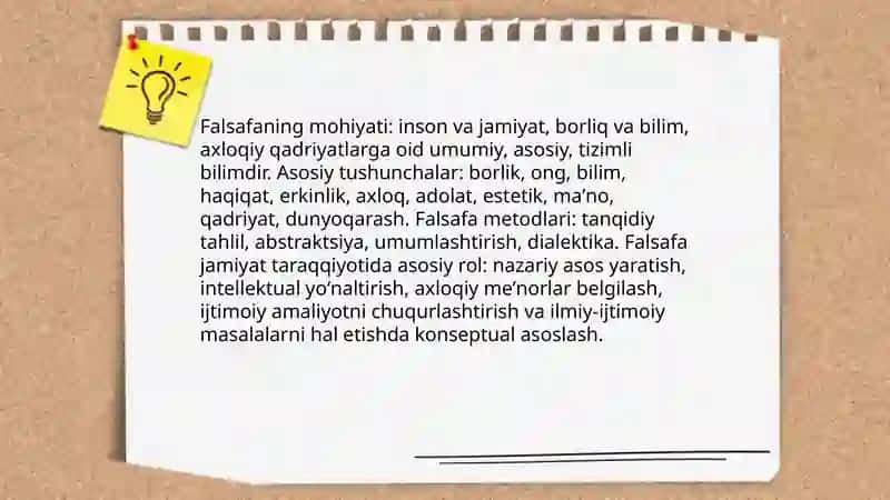 Falsafaning mohiyati va jamiyat taraqqiyotidagi roʻli 3