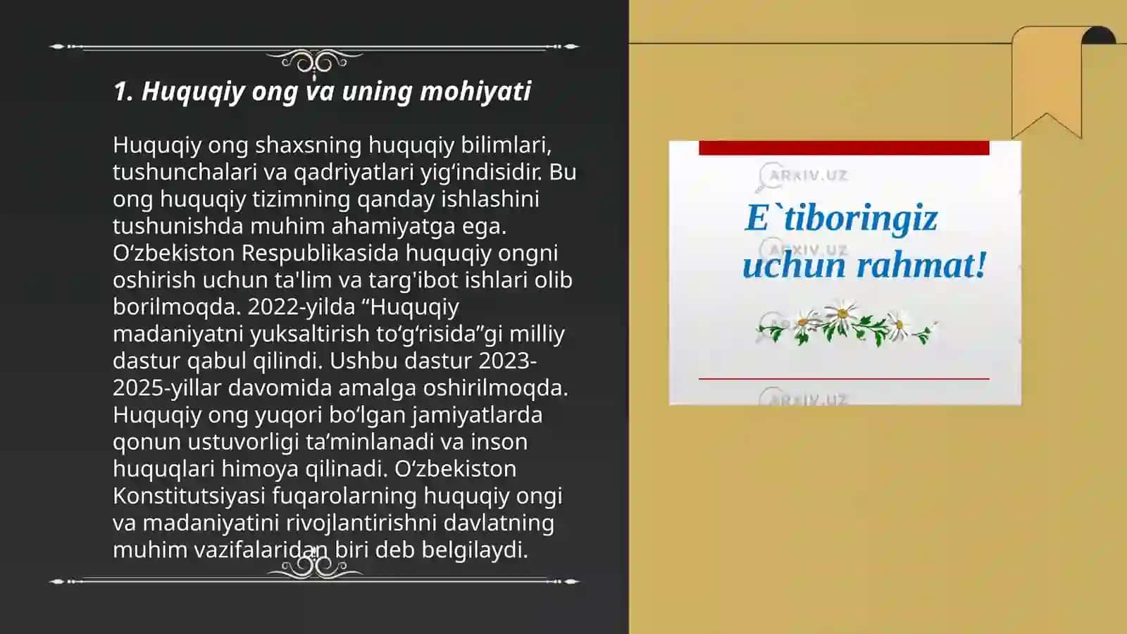 Huquqiy ong va huquqiy madaniyat 3