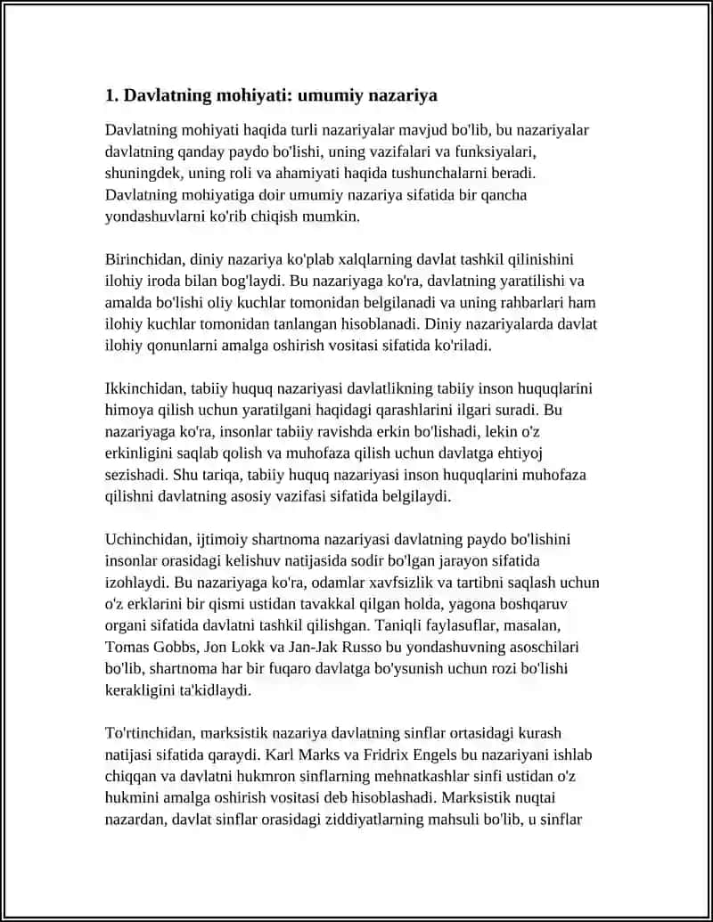 DAVLATNING MOHIYATI HAQIDAGI TURLI NAZARIYALAR 3