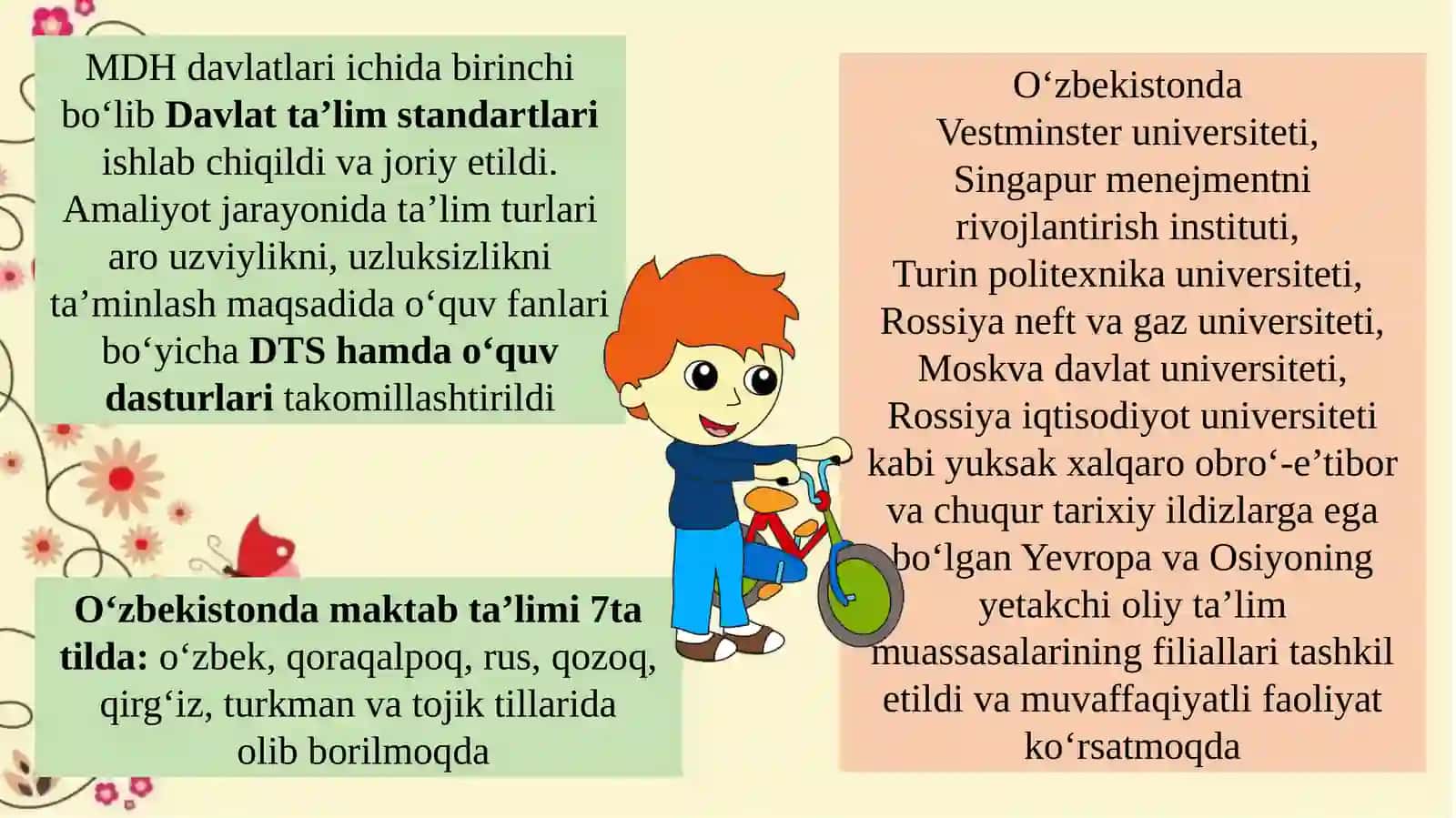 Mustaqillik yillarida O’zbekiston Respublikasi taʼlim tizimi 3