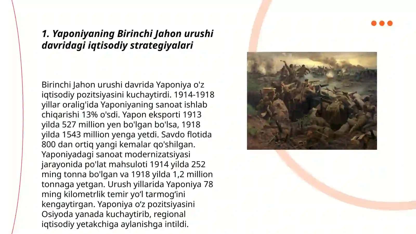 Yaponiyaning Birinchi Jahon urushi davridagi iqtisodiy strategiyalari 3