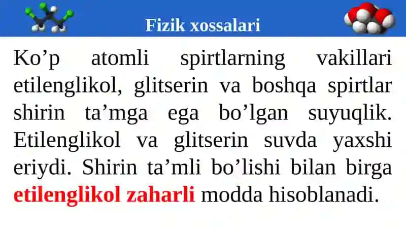 Ko‘patomlispirtlarning fizika va kimyoviy xossalari 3