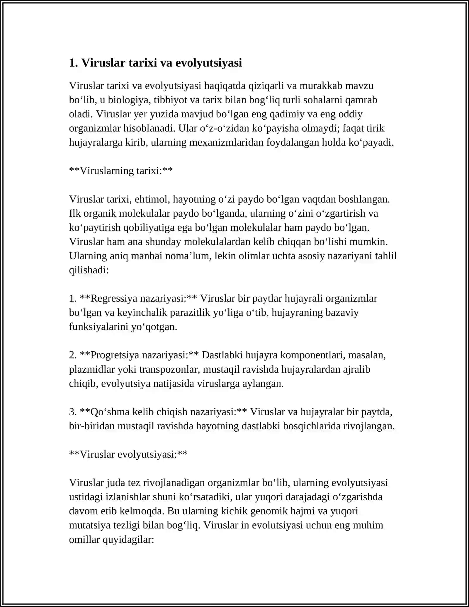 MUSTAQIL ISH Mavzu: VIRUS VA ANTIVIRUS DASTURI 3
