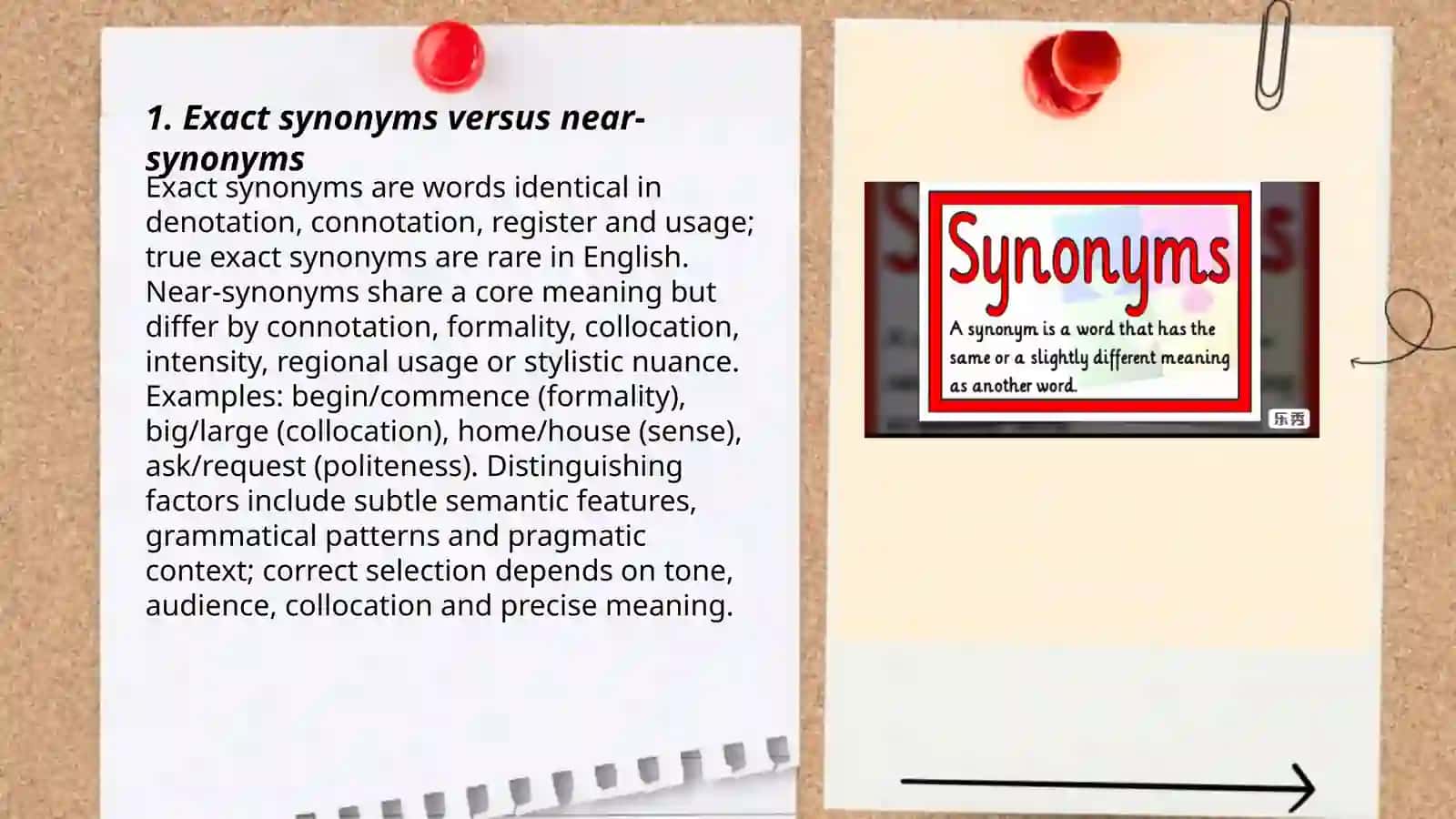 Synonyms and Differences in Meaning 3