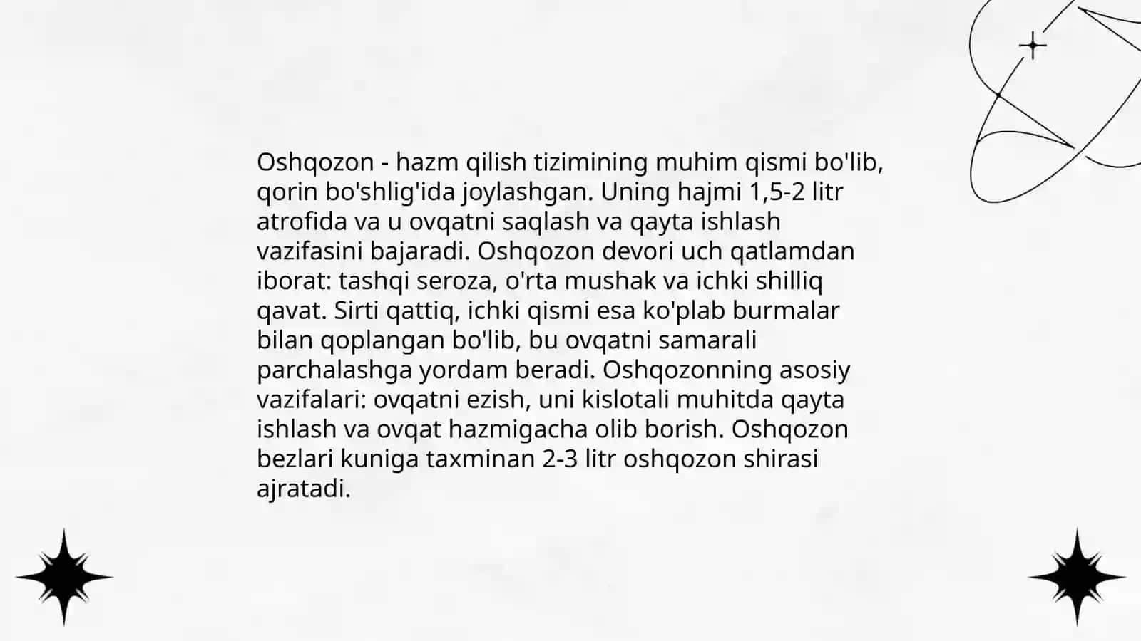 Oshqazon va oshqazon osti bezi 3