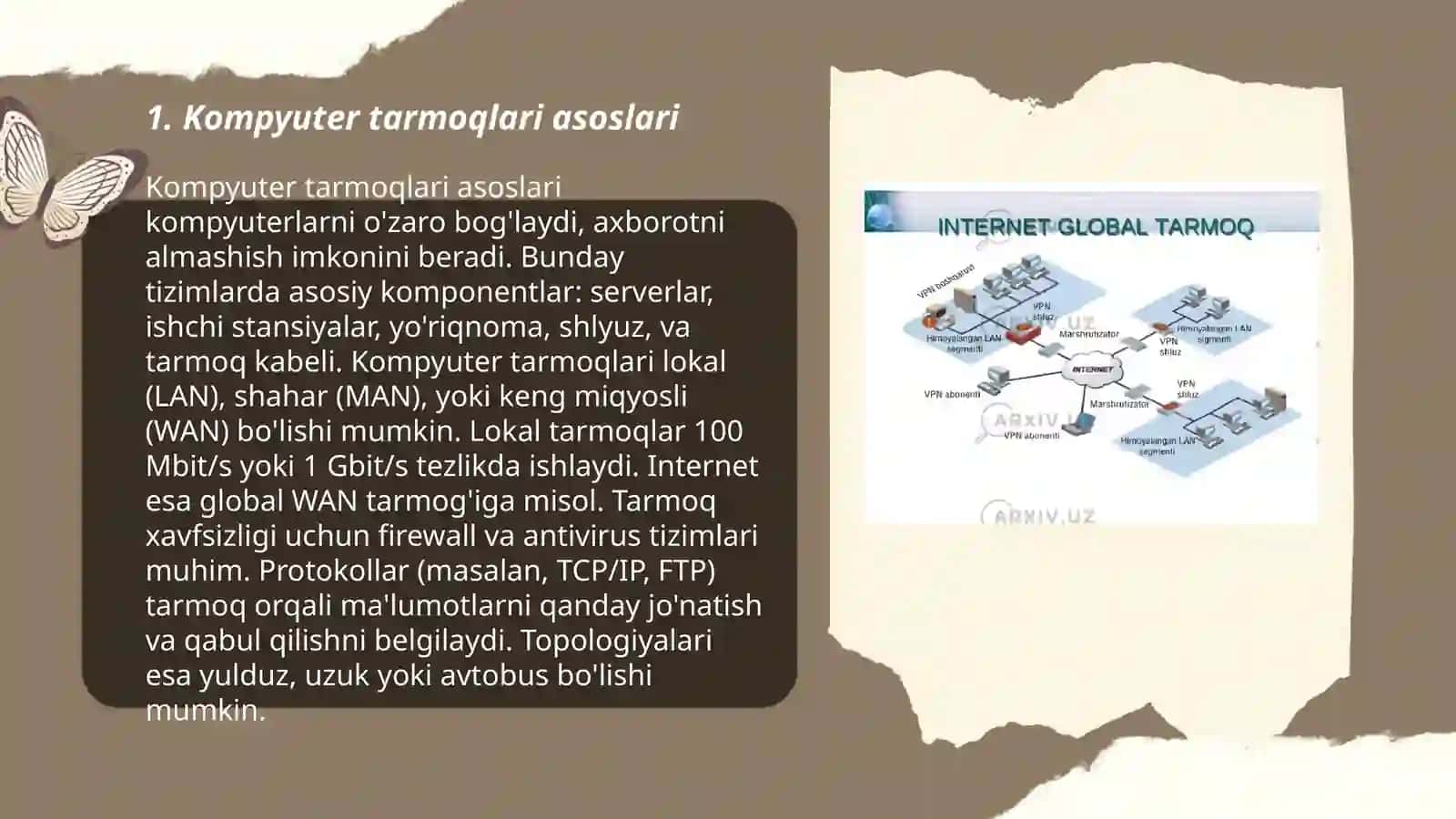Tarmoq texnalogiyalari 3