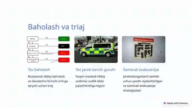 Favqulodda vaziyatlarda shikastlangan fuqarolarni davolash evakuatsiya tadbirlari (DET)ni tashkillashtirish 3