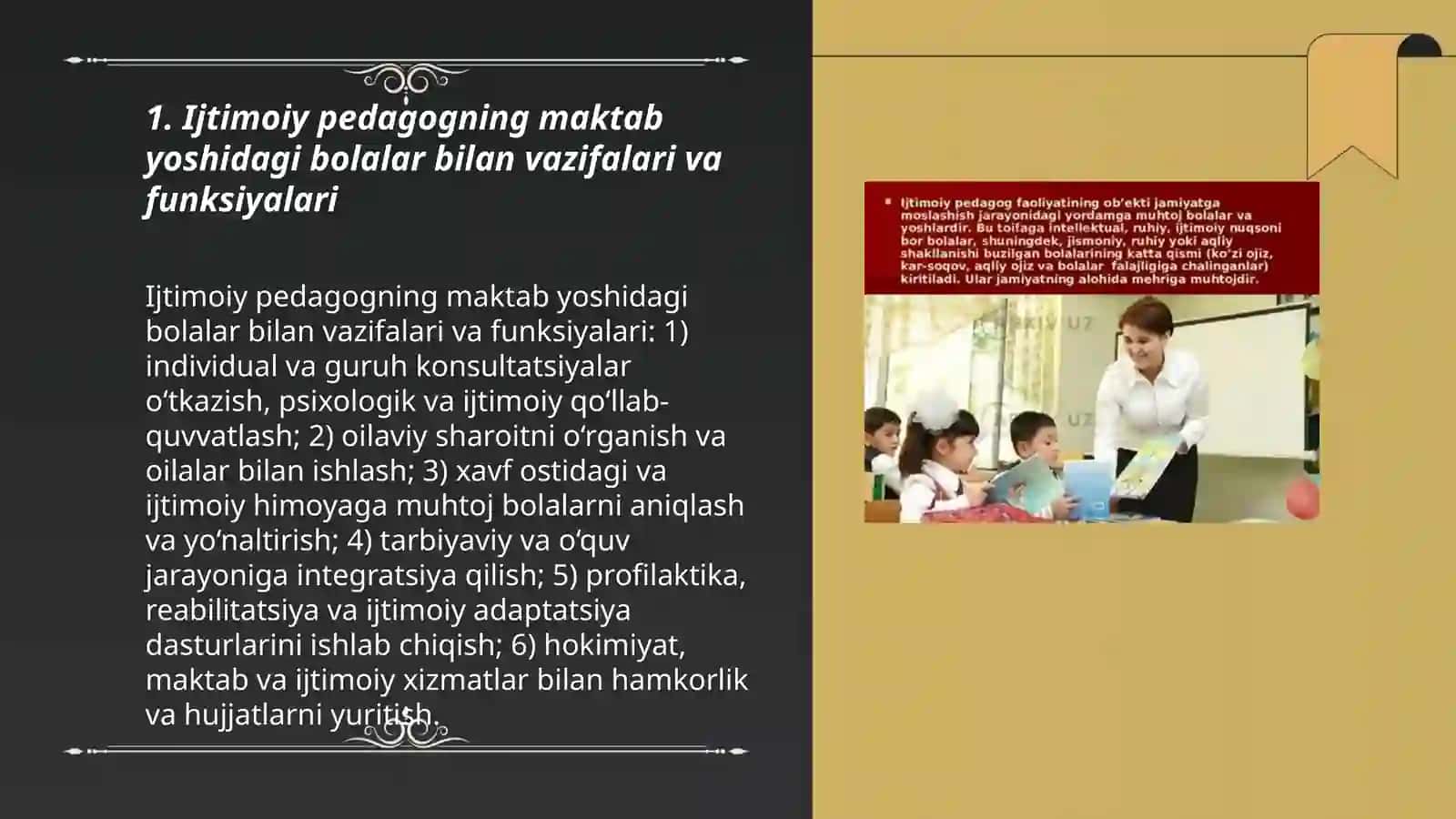 Ijtimoiy pedagogning maktab yoshidagi bolalar bilan ish yuritishi 3
