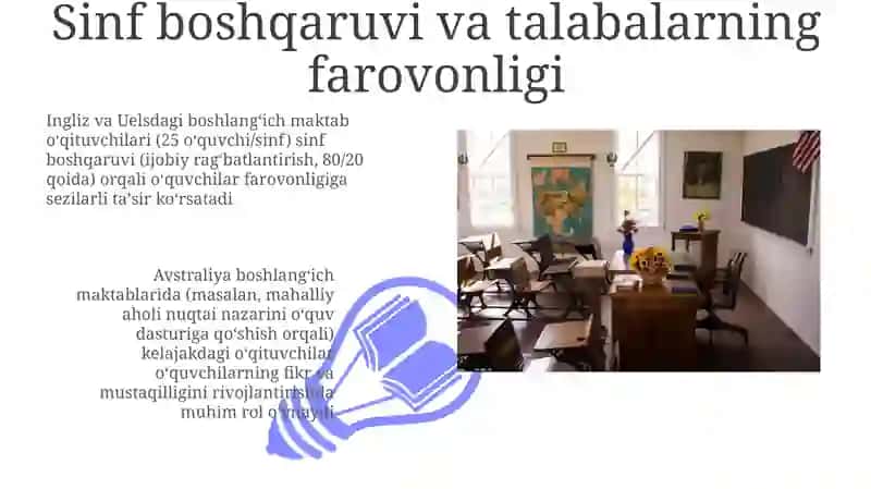 Sinf boshqaruvi va talabalarning farovonligi 3