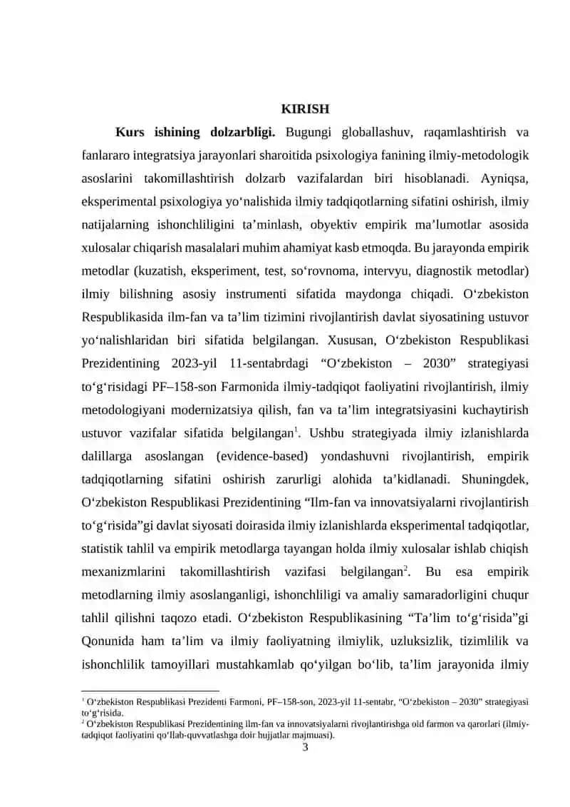 Eksperimental psixologiyada empirik metodlarning yutuq va kamchiliklari 3