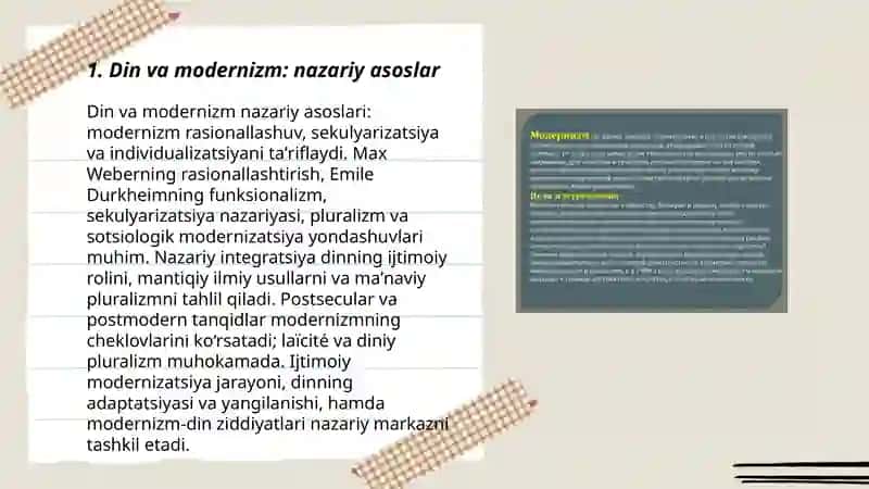 Din va modernizm 3
