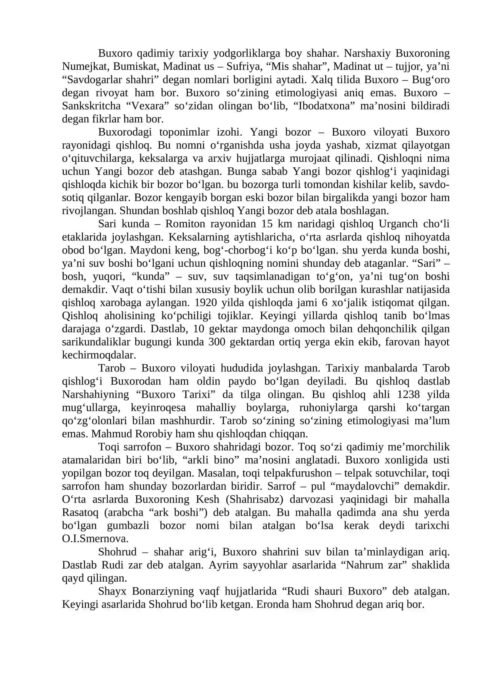 Toponimik manbalarning o‘lka tarixini o‘rganishdagi ahamiyati 3