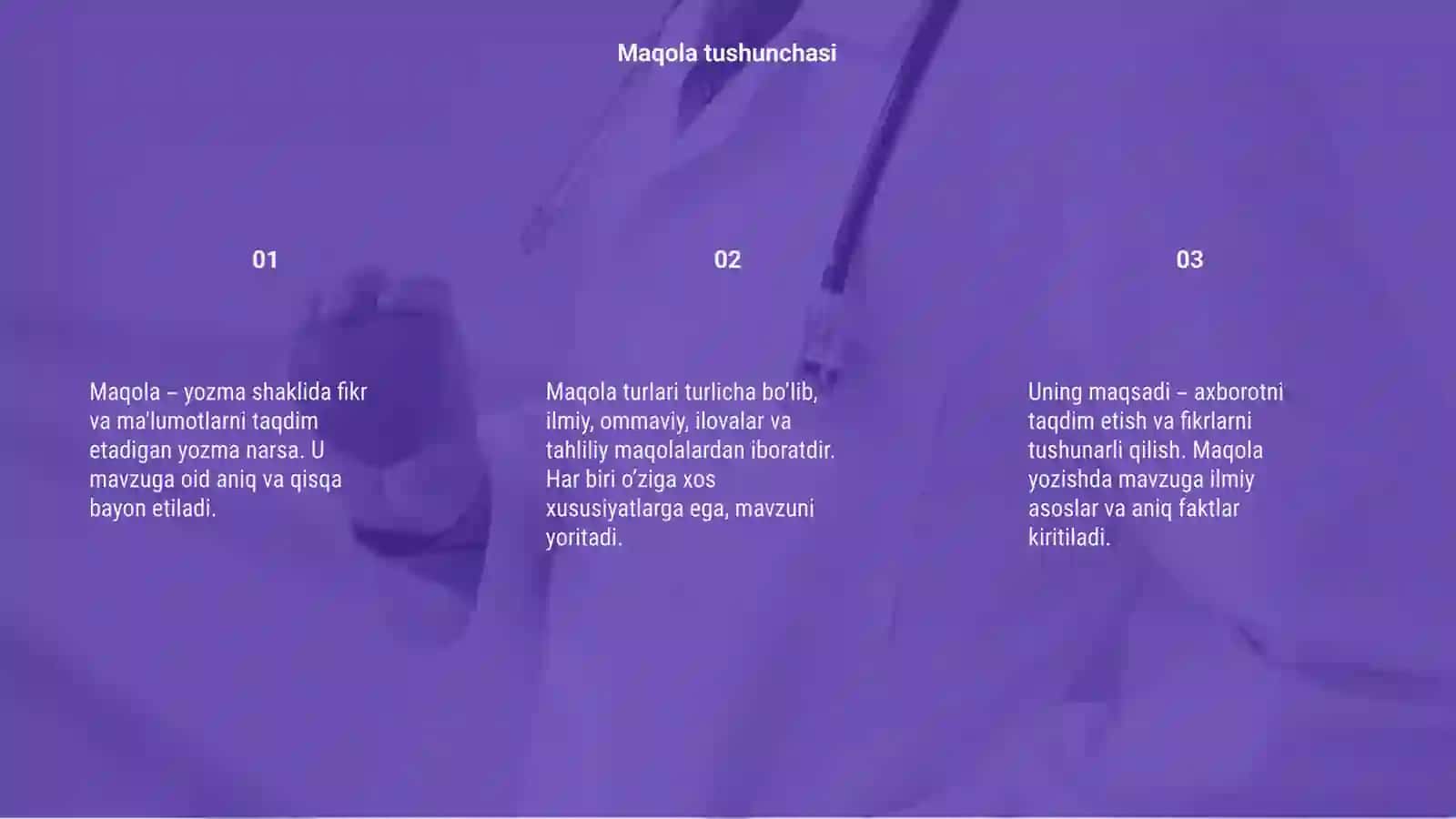 Maqola va uning turlari haqida ma’lumot 3