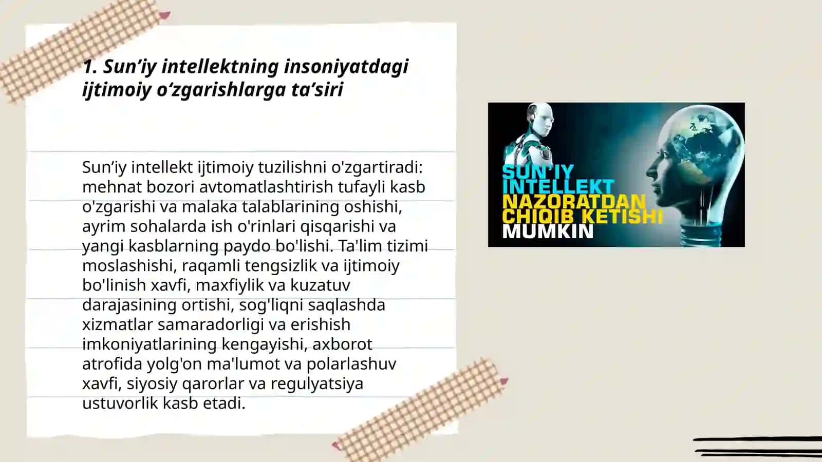 Sunʼiy intellektning insoniyatga tahlili 3