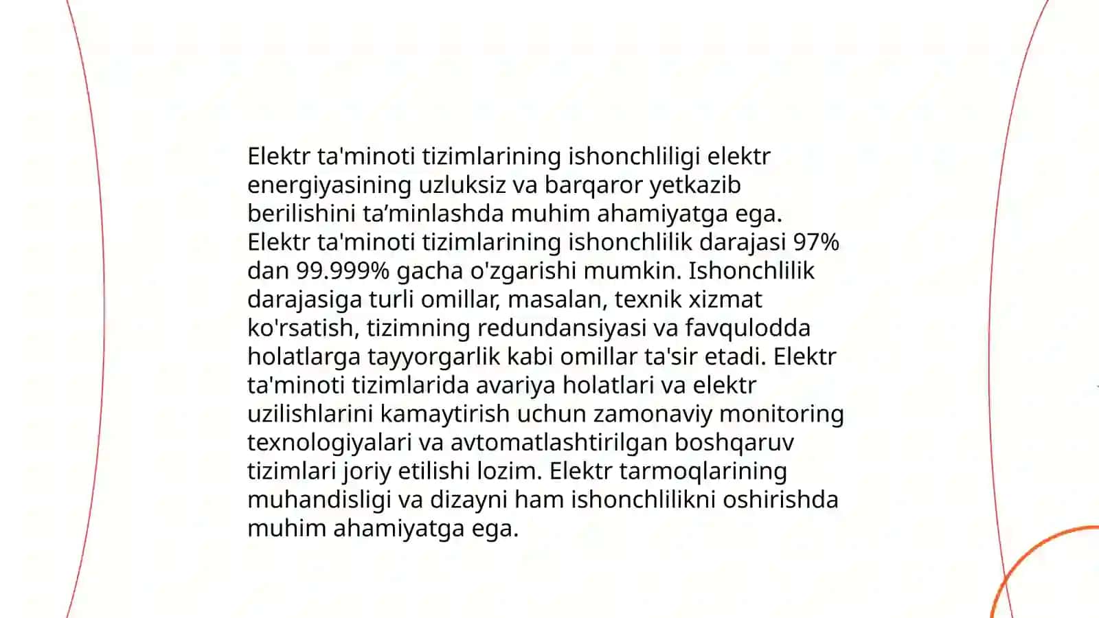 Elektr kurilmalar ekspluatasiya ishonchligini baholovchi asosiy ko‘rsatgichlar 3