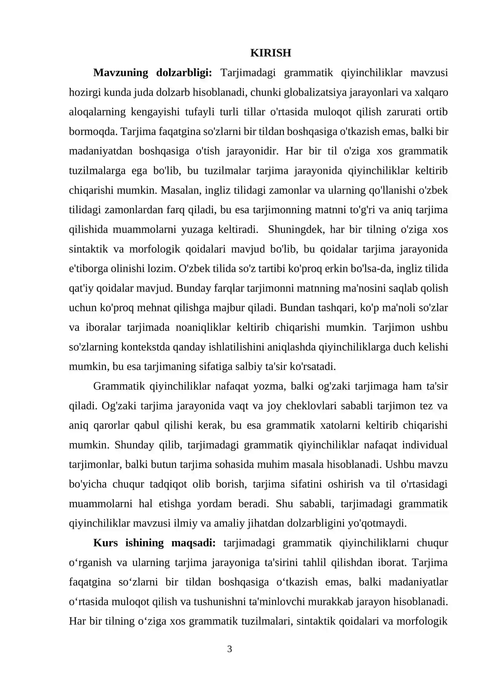 MAVZU: TARJIMADAGI GRAMMATIK QIYINCHILIKLAR 3