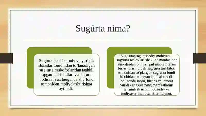 Sug’urtalashning iqtisodiy mohiyati va funksiyalari. Risk va ularning sug’urtadagi o’rni 3