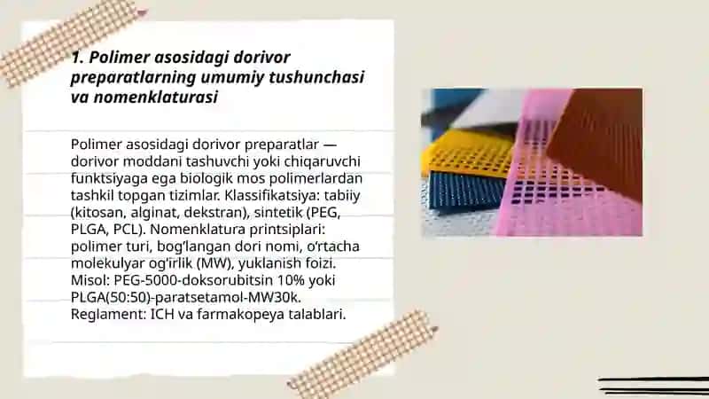Dorivor Polimer Preparatlarni Texnologiyasi va Nomenklaturasi 3