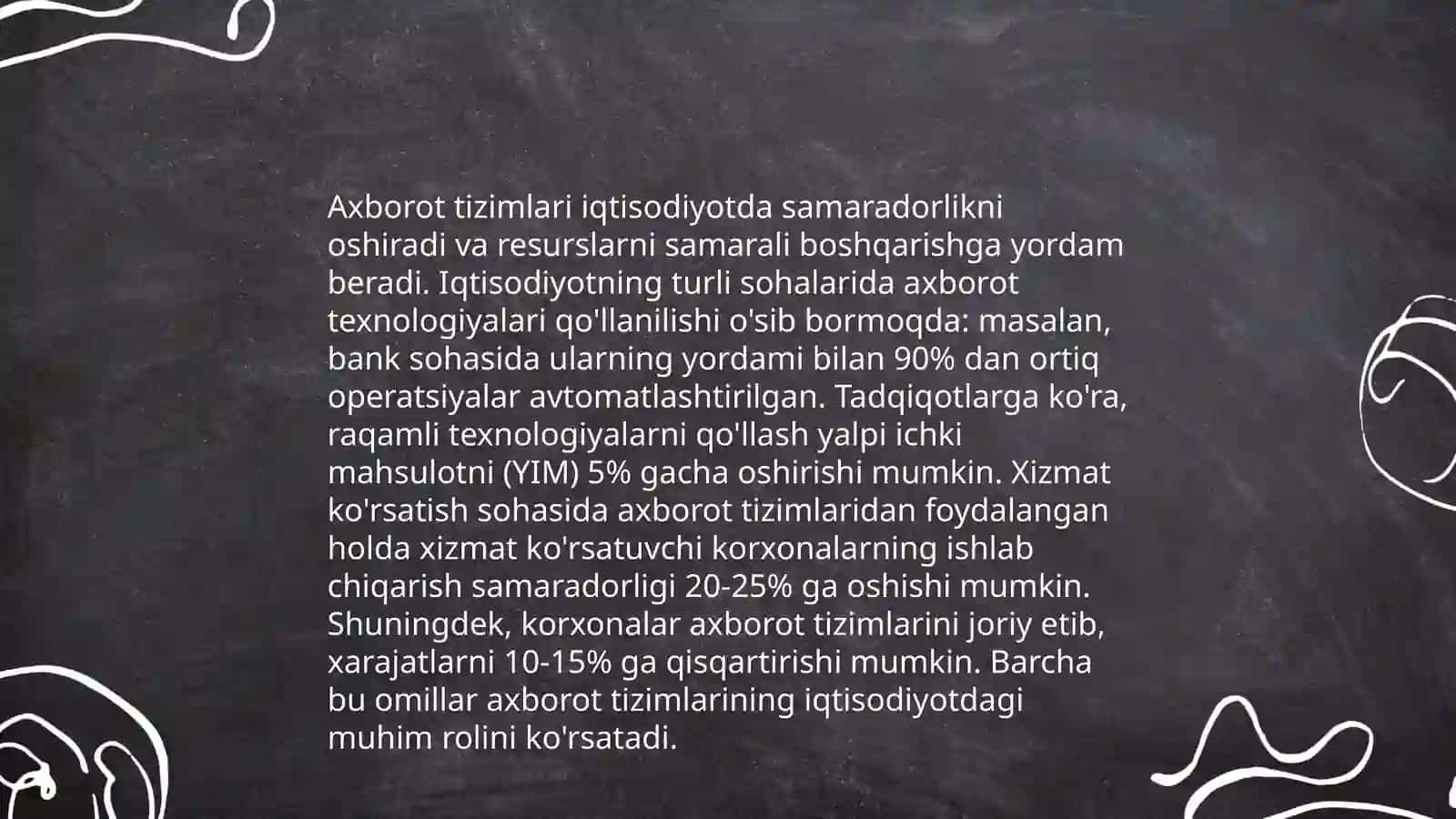 Iqtisodiyot Axborot tizimlarni qullab quvvatlash 3