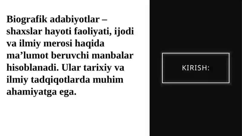 BIOGRAFIK ADABIYOTLARNI BIBLIOGRAFIYALASH USULLARI VA STANDARTLARI 3
