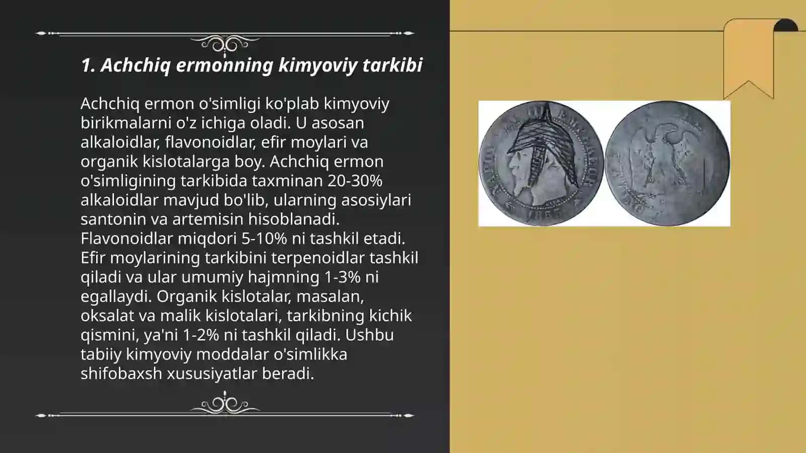 Achchiq ermon turining bioekologik va dorivorlik hususiyatlari 3