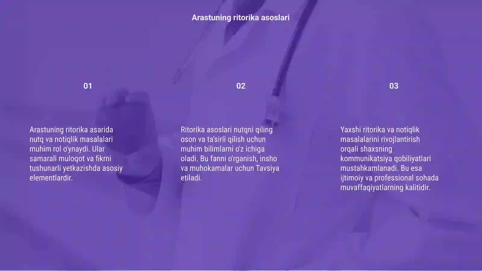 Arastuning ritorika asarida nutq va notiqlik masalalari 3