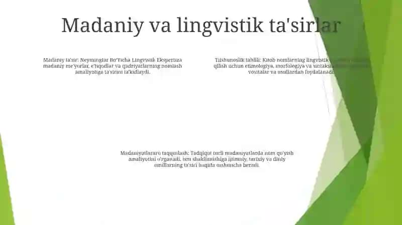 Neyminglar BoʻYicha Lingvistik Ekspertiza 3