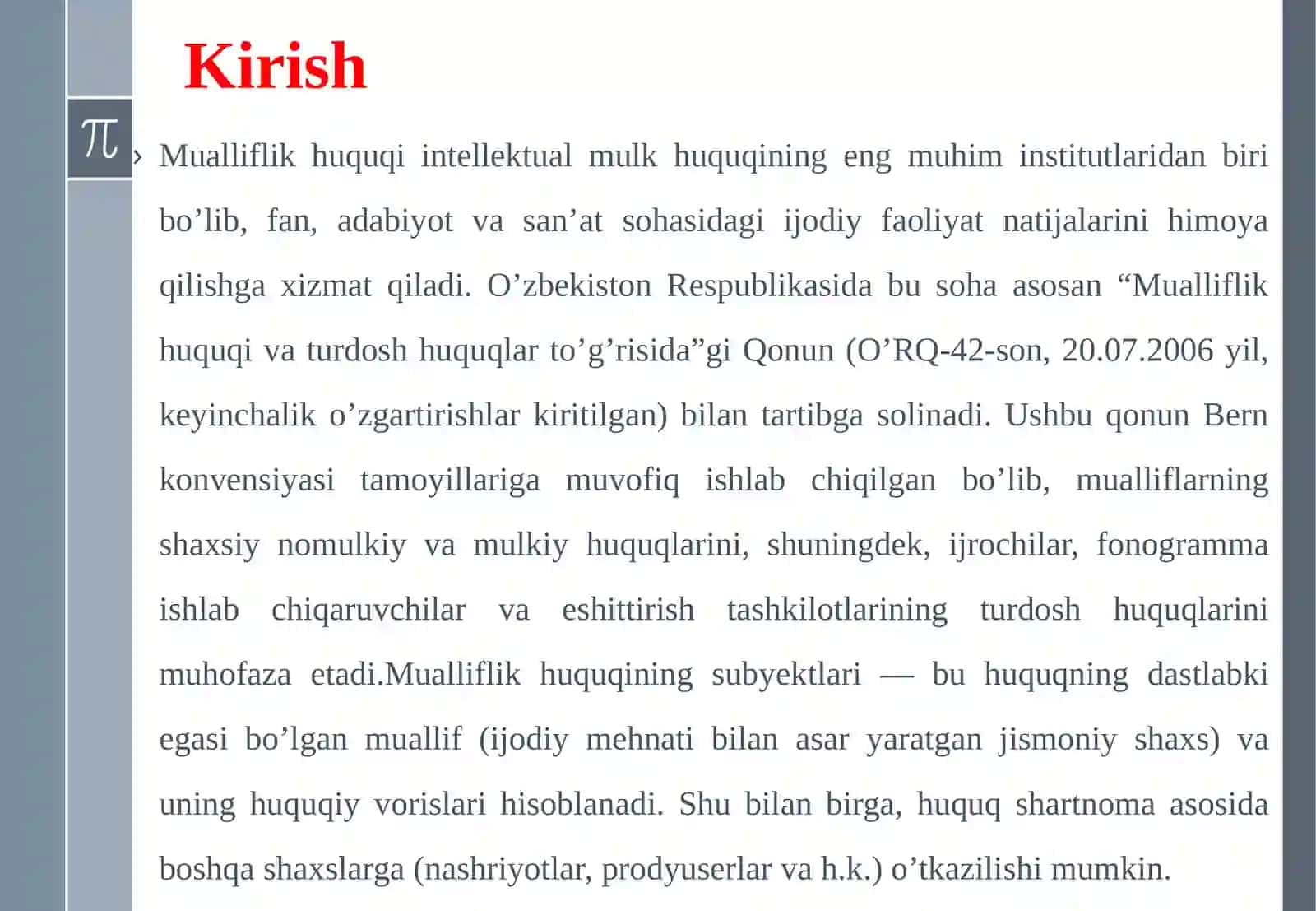 Mualliflik huquqi: subyektlari, obyektlari va amal qilish muddati 3