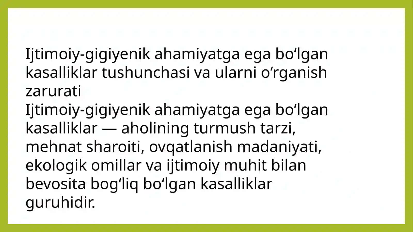 Ijtimoiy-gigiyenik ahamiyatga ega bo‘lgan kasalliklar 3