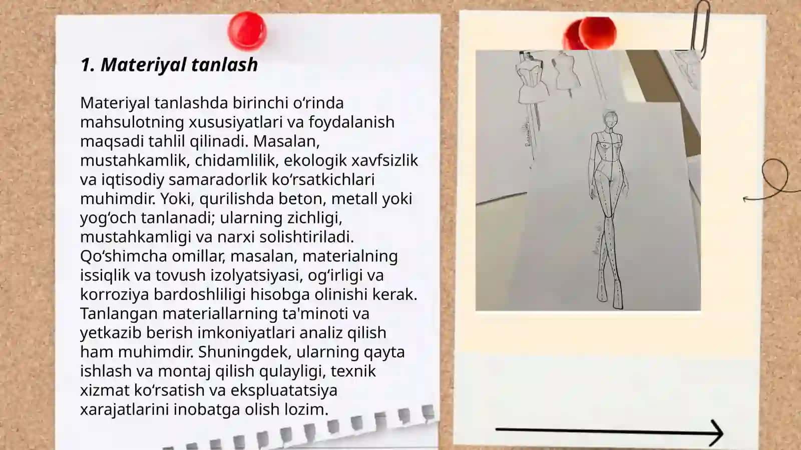 Tantanalarga kiyiladigan kiyimlar texnalogik xaritasini tuzish 3