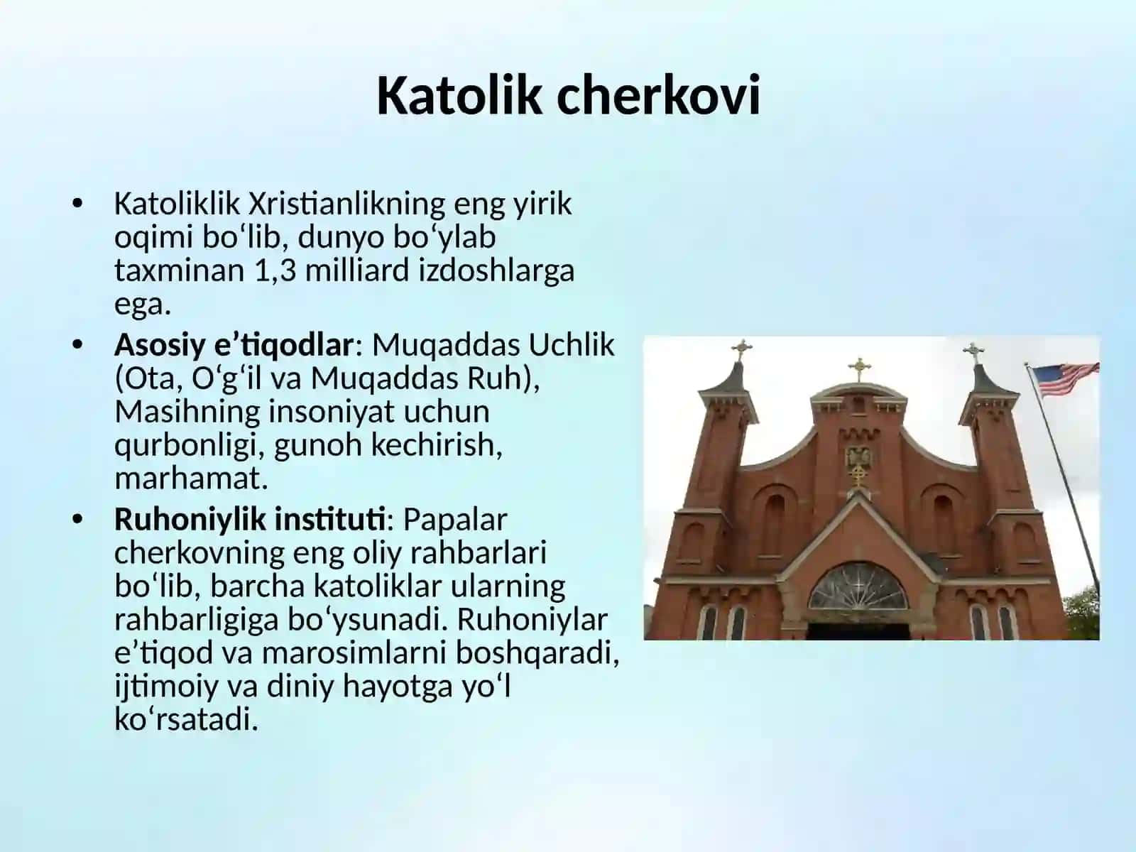 Xristianlikdagi asosiy oqimlar 3
