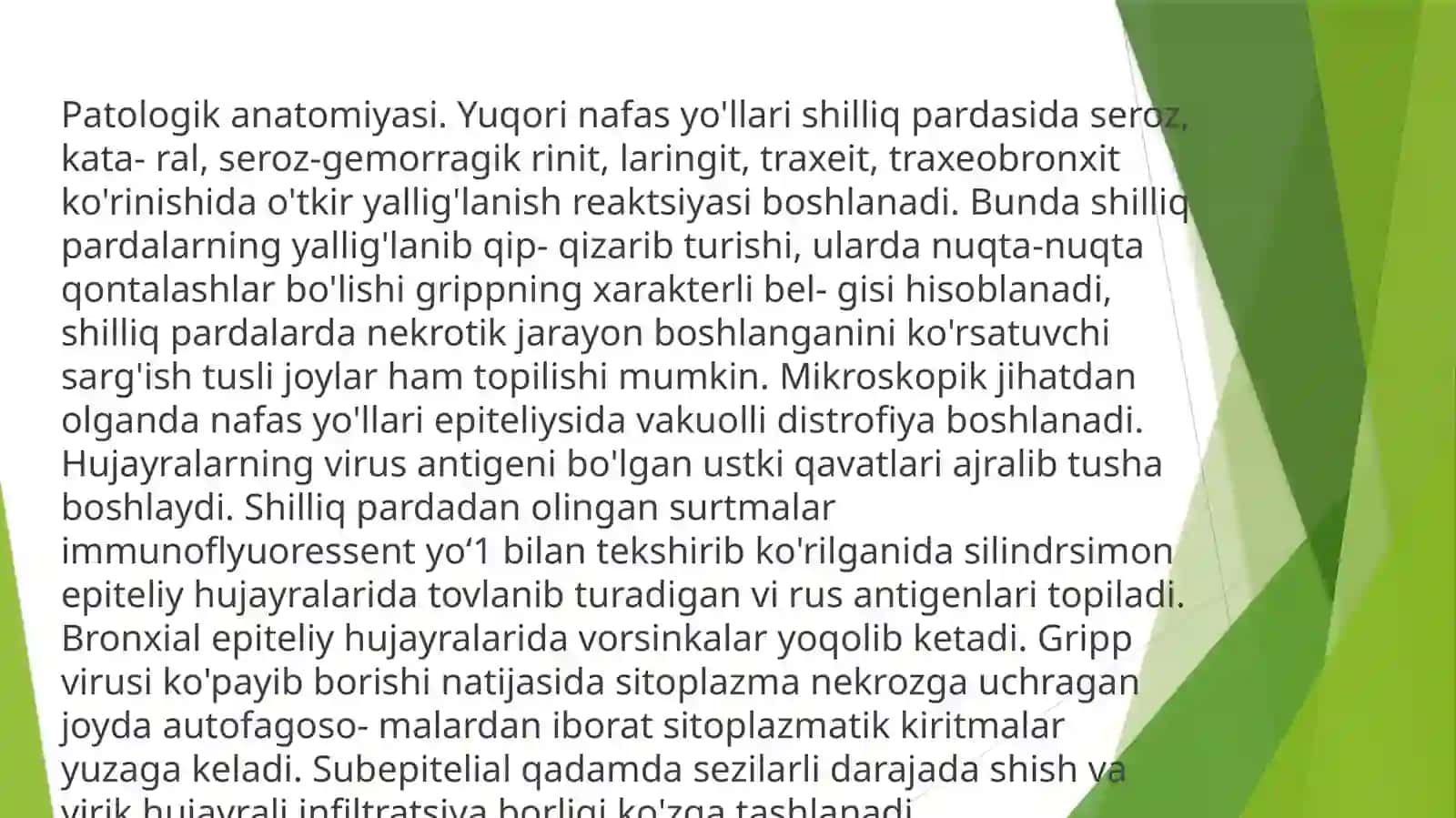VIRUSLAR QO‘ZG‘ATADIGAN KASALLIKLAR 3