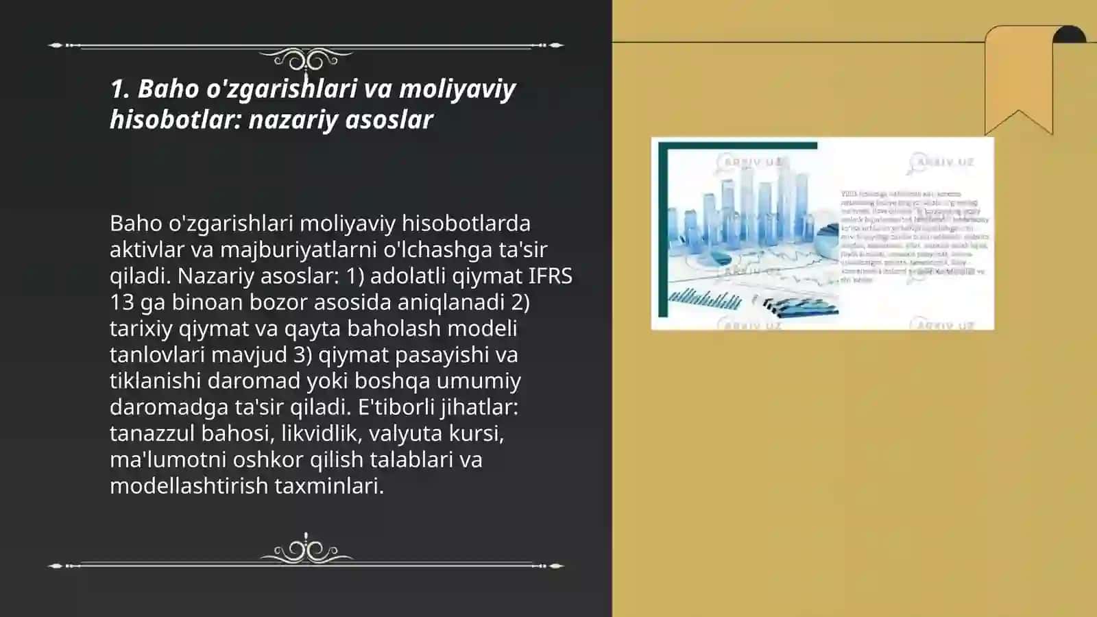 Baho o'zgarishlari va moliyaviy hisobotlar: nazariy asoslar 3