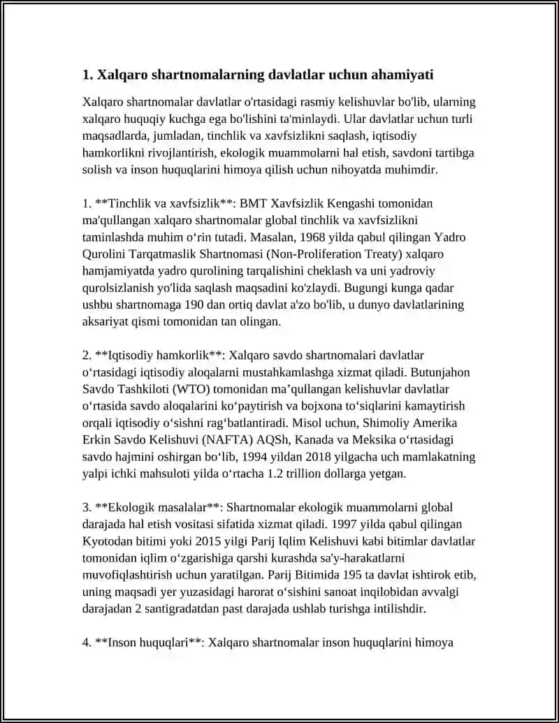 XALQARO SHARTNOMALARNI BAJARISHDAGI DAVLATLARNING JAVOBGARLIGI VA MILLIY MANFAATLAR O‘RTASIDAGI MUVOZANAT 3